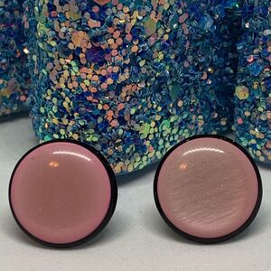 (U2) Light Pink Retro Dot Earrings
